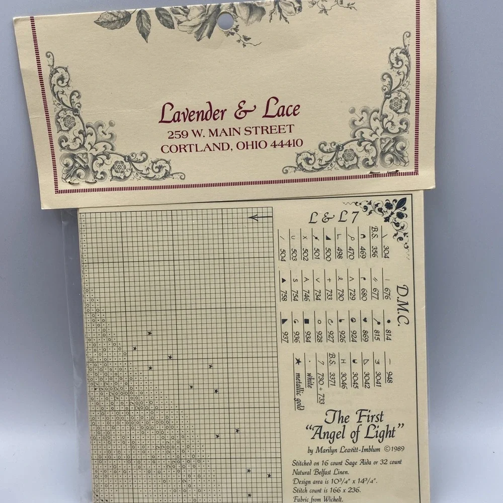 CROSS STITCH‎ by LAVENDER AND LACE  Pattern - First Angel Of Light